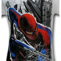 Удивителен филмов Spider-Man, дебнещ шпионски тениска на мъжете xlarge