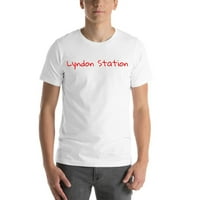 Ръкописана тениска с къс ръкав на Lyndon Station с неопределени подаръци