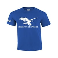 Heritage Pride Flying Eagle Outdoors Мъжки тениска с къс ръкав Графичен тий-античен Royal-XXL