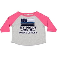 Inktastic Daddy е полицай полицай подарък за правоприлагане на детето или тениска за момиче