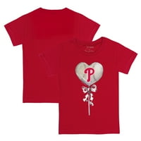 Младежта мъничка тениска на червената ропа Филаделфия Филис Heart Thry