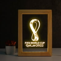 Талисман на световното първенство футбол периферна рамка за картина светлинен дисплей вентилатор сувенир