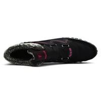 Audeban Women's Phiking Shoes, висок топ маратонки Зимна топла кука контур снежни обувки козина подплата велур глезена ботуш