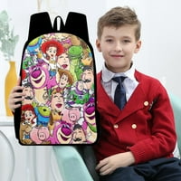 Карикатури-анимали обединени отпечатани училищни чанти Основни и средно училище раница с чанта за обяд, комплект от 3 части