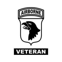 101 -ва въздушна дивизия ветеран стикер Декал Die Cut - самозалепващо винил - устойчив на атмосферни влияния - направен в САЩ - много цветове и размери - крещящи орли леки ?