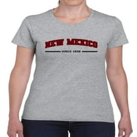 Retro College Style New Mexico тениска жени -разноса от Shutterstock, женски X-Large