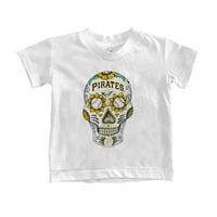 Младежта мъничка бяла тениска от питсбъргски пирати захар тениска
