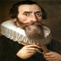 Йоханес Кеплер, германски математик и астрономски плакат печат по източник на наука