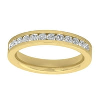 Araiya 14k жълто злато диамантен пръстен, размер 8.5