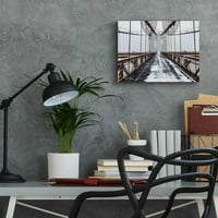 Епично изкуство „Бруклинският мост“ от Брус Гети, изкуство от акрилна стъкло, 16 x12