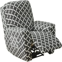 Покритие на стола на стол с разтягане 4-те части на лежащ копър със страничен джоб мек неплъзгащ се мебел протектор диван диван