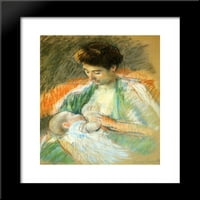 Майка Роуз Кърва своето дете в рамка от печат от Мери Касат