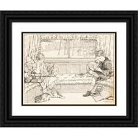 Клара Милър Бърд Черна богато украсена дървена рамка Double Matted Museum Art Print, озаглавено - Момчета на Джо