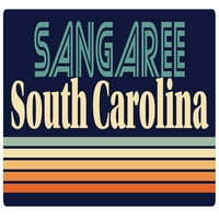 Sangaree South Carolina Vinyl Decal Sticker Retro дизайн