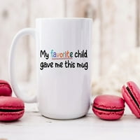 FamilyLoveshop LLC Любима чаша за деца, любимото ми дете, забавен подарък, подарък за мама, подаръци за мама, чаша за кафе, подарък за ден на майките, подарък за рожден ден