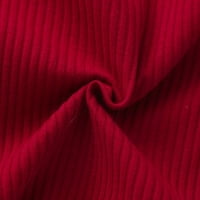 Комплекти за тоалет 6m-4y за момичета малко дете лятно кръгло шия с къс ръкав тениска ежедневни къси дрехи комплект червени 90