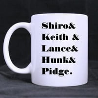 Voltron Shiro Keith Lance Hunk Pidge Mug забавна новост керамична чаша чаша с подарък Bo