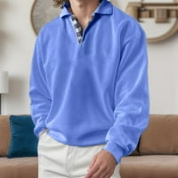 Ketyyh-chn Polo ризи за мъже есен флорален щампа с дълъг ръкав върхове на туники ежедневни блузи bu2,4xl