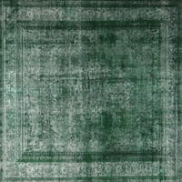 Ahgly Company Indoor Rectangle Traditional Green Persian Area Rugs, 3 '5'