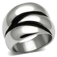 TK - Високо полиран пръстен от неръждаема стомана без камък