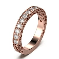 1.40ct античен превъртане диамантен моасанитен пръстен 10k розово злато
