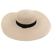Cocopeaunt ht нова мода широка шапка за краища жени пролет лято слънчева шапка дами черна група плаж