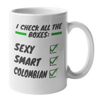 Smart Colombian, Colombia Latina & Latino тематични халба за подаръци за кафе и чай