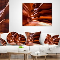 Art DesignArt „спираща дъха антилопа каньон“ Пейзаж Фото хвърляне възглавница.