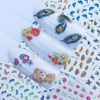 Mnycxen diy апликация на ноктите Адхезивно цвете ратан стикер за нокти дантела дизайн паста за нокти