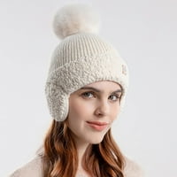 Женските плетени шапки на Leylayray могат да висят на открито топли вълнени шапки
