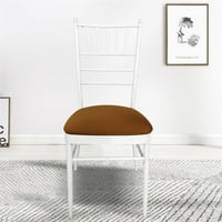 [Голям клирънс] Кръгла еластичен телескопичен стол покритие, разглобяем проста възглавница на стола, покритие за домашен текстил
