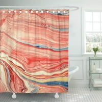 Цветна уникална мраморна дъга червен мрамор много различна природа декор за баня баня за душ завеса за душ