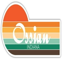 Ossian Indiana Sticker Retro Vintage Sunset City 70S Естетичен дизайн