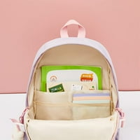Раници за дете Kawaii Backpack Toddlers Училищни консумативи Сладки аксесоари Раница за училищно-розово