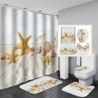 Hazel Christmas 3D цифров печат завеса за душ за домашна декорация на партито *