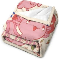 Подаръци за одеяло на Nosbei, 40* Flannel хвърляне на одеяло, меко топло размито пухкаво плюшени одеяла за момичета, за диван диван декор за пътуване с легло ...