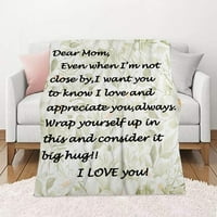 Мама за одеяло- хвърляне на одеяло, лек декор за дома за легло или диван, G