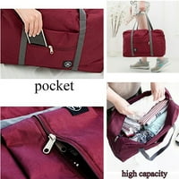 Водоустойчива сгъваема чанта за чанти за раменни чанти Повторно използване на тота за пазаруване на пътна чанта