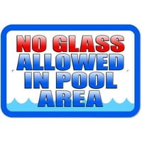 Не се допуска стъкло в знак на басейна