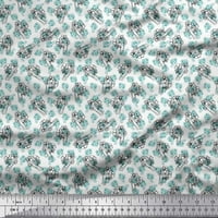 Soimoi памучен Poplin Fabric Floral Shirting Print Sheing Fabric Wide Yard