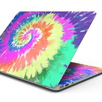 Design Skinz Spiral Tie Dye V комплект за кожа на цялото тяло Съвместим с MacBook 15 Pro W TB A1707