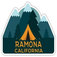 Ramona California Souvenir Vinyl Decal Sticker Camping Design