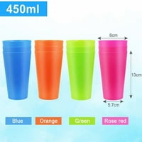 Пластмасови чаши, artrylin Unbreakable 17. Пластмасови чаши за пиене, комплект от многоцветни - сейф за съдомиялна машина, BPA безплатно, коледни чаши