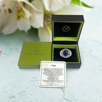 Luvmyjewelry Blue Apatite Gemstone Signet Ring в черен родий за мъже - Предлага се в сребърни пръстени за стерлинги за случаи, фестивали и най -добър подарък за бижута