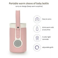 Gecheer преносим бебешка бутилка Затоплящо нива постоянно затопляне на температурата за кърмене нощно хранене ежедневно употреба пътуване
