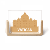 Ватикан жълт забележителен модел снимка дървена фото рамка на плот дисплей