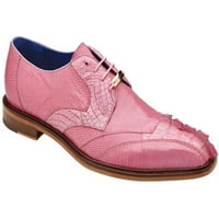 Мъжки обувки Belvedere Valter Истински Caiman Crocodile and Lizard Rose Pink 1480