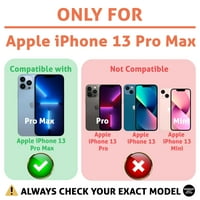 TalkingCase Slim Case за Apple iPhone Pro Max, Red Flames Print, лек, Soft, USA