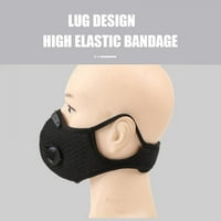Външен спорт Половин капак за лице с заместващи бандани за многократна употреба, активен въглероден филтър дишащ регулируема ветроустойчива маска