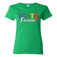 Forever LGBT Pride Дамска графична тениска, Kelly, 3x-голям